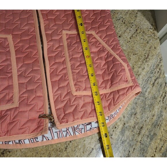 Jean-Pierre Klifa Reversible Hunter Vest Red Pink Logo Size XS - Picture 4 of 13
